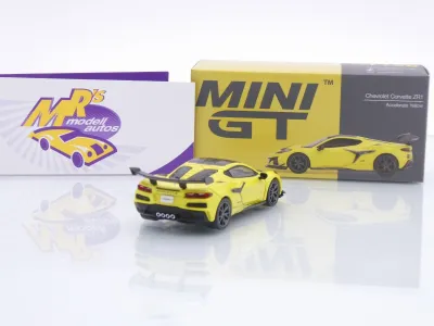 Preview: TSM MINI GT MGT01158-L # Chevrolet Corvette C8 ZR1 Baujahr 2025 LHD " Yellow gelb " 1:64