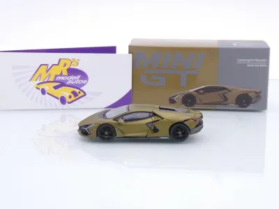 Preview: TSM MINI GT MGT01136-L # Lamborghini Revuelto Baujahr 2023 LHD " Verde Gea Matte " 1:64