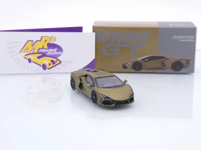 Preview: TSM MINI GT MGT01136-L # Lamborghini Revuelto Baujahr 2023 LHD " Verde Gea Matte " 1:64