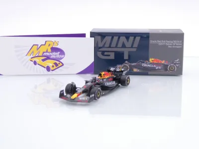 TSM Mini GT MGT00724-L # Red Bull RB19 Formel 1 #1 Bahrain GP 2023 " Max Verstappen " 1:64