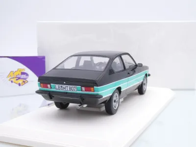 Preview: Norev 183660 # Opel Kadett C GT/E Baujahr 1977 " schwarz-grün " 1:18 Lim. Ed. 200 Stück
