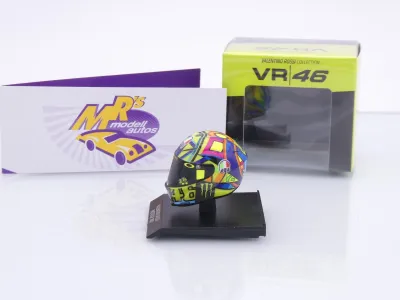 Preview: Minichamps 315170046 # AGV Fahrerhelm MotoGP 2017 " Valentino Rossi " 1:10