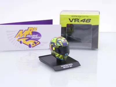Preview: Minichamps 315170046 # AGV Fahrerhelm MotoGP 2017 " Valentino Rossi " 1:10
