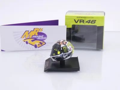 Preview: Minichamps 315160096 # AGV Fahrerhelm MotoGP Misano 2016 " Vale Rossi " 1:10
