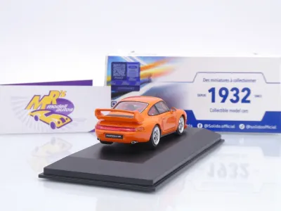 Preview: Solido S4313806 # Porsche 911 (993) Carrera RS Clubsport Baujahr 1995 " orange " 1:43
