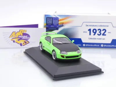 Preview: Solido S4314008 # Toyota Supra MK IV 2JZ Baujahr 2001 " Neongrün Custom " 1:43