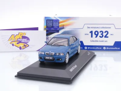 Solido S4318601 # BMW M3 E46 Coupe Baujahr 2000 " Laguna Seca Blue " 1:43