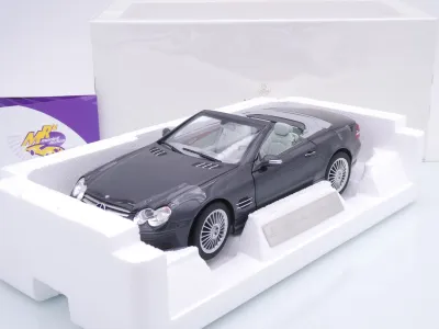 Norev 183844 # Mercedes-Benz SL55 AMG R230 Cabriolet Baujahr 2003 " grau " 1:18