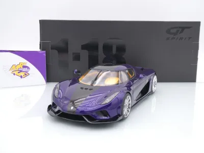 GT Spirit GT973 # Koenigsegg Regera Baujahr 2025 " lilametallic-Carbon " 1:18