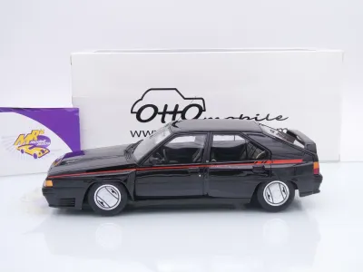 Preview: Ottomobile OT763 # Citroen BX 4TC Client Serie 200 Baujahr 1985 " schwarz-rot " 1:18