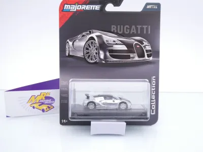 Majorette 8505001030 # Bugatti Veyron 16.4 Super Sport Baujahr 2005 " Chrom " 1:64