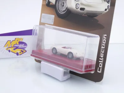 Preview: Majorette 8505001025 # Porsche 550 Spyder Baujahr 1955 " weiß-rot " 1:64