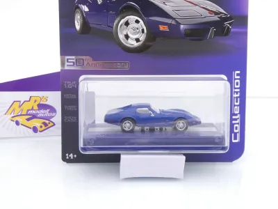 Preview: Majorette 8505001027 # Chevrolet Corvette C3 Stingray Baujahr 1976 " dunkelblau " 1:64