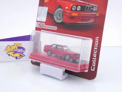 Preview: Majorette 8505001028 # BMW M3 E30 40th Anniversary Edition Baujahr 1986 " rot " 1:64