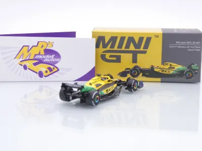 Preview: TSM Mini GT MGT01165-L # McLaren MCL38 F1 #81 Monaco GP 2024 " Oscar Piastri " 1:64