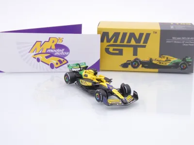 Preview: TSM Mini GT MGT01165-L # McLaren MCL38 F1 #81 Monaco GP 2024 " Oscar Piastri " 1:64