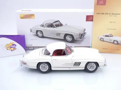 Preview: CMC M-284 # Mercedes-Benz 300 SL W198 II Hardtop Baujahr 1957-63 " weiß " 1:18