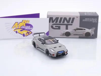 Preview: TSM MINI GT MGT01248-L # Nissan Skyline GTR (R35) LB 2026 mattgrau " Liberty Walk " 1:64