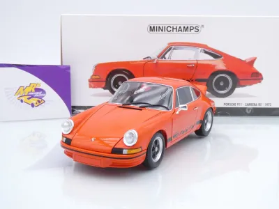 Minichamps 100066024 # Porsche 911 Carrera RS Baujahr 1972 " orange-schwarz " 1:18