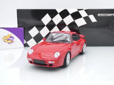 Minichamps 155061170 # Porsche 911 (993) Turbo Baujahr 1995 " Indischrot " 1:18