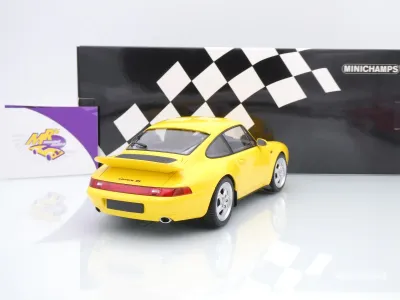 Preview: Minichamps 155061120 # Porsche 911 (993) RS Baujahr 1994 " Speedgelb " 1:18