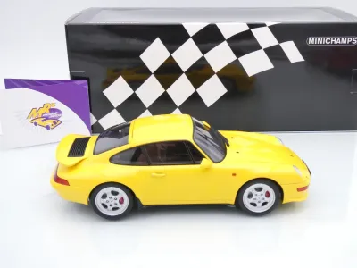 Preview: Minichamps 155061120 # Porsche 911 (993) RS Baujahr 1994 " Speedgelb " 1:18