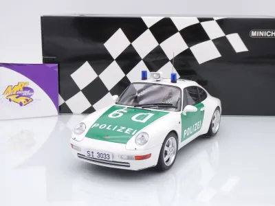 Minichamps 155061190 # Porsche 911 993 Coupe Baujahr 1993 " Polizei Stuttgart " 1:18