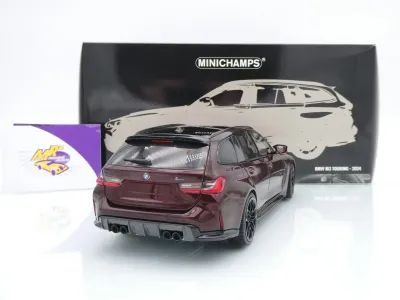 Preview: Minichamps 110024010 # BMW M3 Touring Baujahr 2024 " Aventurinrotmetallic " 1:18
