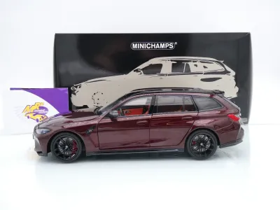Preview: Minichamps 110024010 # BMW M3 Touring Baujahr 2024 " Aventurinrotmetallic " 1:18