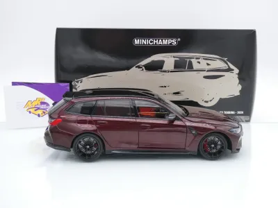 Preview: Minichamps 110024010 # BMW M3 Touring Baujahr 2024 " Aventurinrotmetallic " 1:18