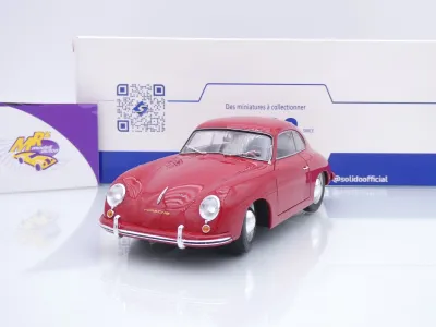 Solido S1802809 # Porsche 356 Pre-A Coupe Baujahr 1953 " dunkelrot " 1:18