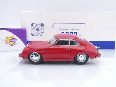 Preview: Solido S1802809 # Porsche 356 Pre-A Coupe Baujahr 1953 " dunkelrot " 1:18