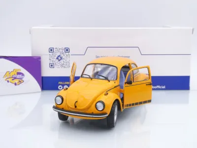 Preview: Solido S1800522 # Volkswagen VW Käfer 1303 Baujahr 1974 orange " Jeans " 1:18