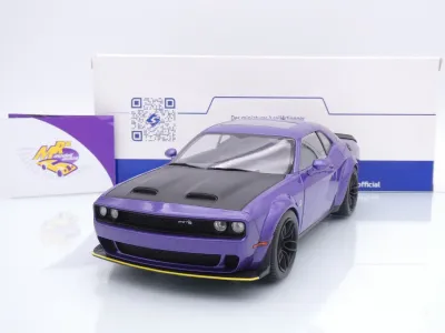 Solido S1805714 # Dodge Challenger SRT Hellcat Widebody 2023 " lilametallic " 1:18