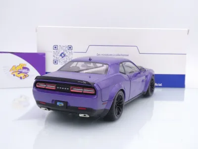 Preview: Solido S1805714 # Dodge Challenger SRT Hellcat Widebody 2023 " lilametallic " 1:18