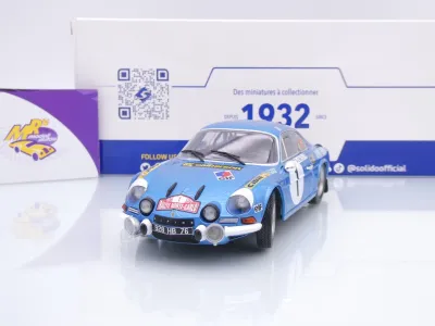 Solido S1804210 # Alpine A110 1600S #1 Rallye Monte Carlo 1972 " Therier - Roure " 1:18