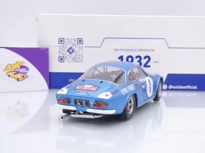Preview: Solido S1804210 # Alpine A110 1600S #1 Rallye Monte Carlo 1972 " Therier - Roure " 1:18