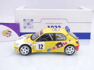 Preview: Solido S1808311 # Peugeot 306 Maxi #12 Rallye du Condroz 1997 " van der Wauwer - Vanderschueren " 1:18