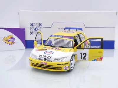 Preview: Solido S1808311 # Peugeot 306 Maxi #12 Rallye du Condroz 1997 " van der Wauwer - Vanderschueren " 1:18