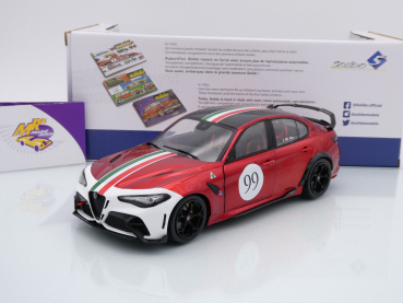 Solido S1806904 # Alfa Romeo Giulia GTA M #99 Baujahr  2022 " rotmetallic " 1:18