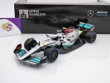 Minichamps 110220744 # Mercedes-AMG W13 F1 Monaco GP 2022 " Lewis Hamilton " 1:18