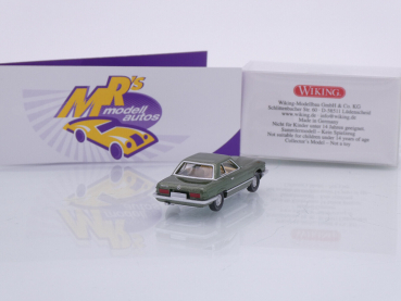 Preview: Wiking 0141 40 # Mercedes-Benz 350 SL Coupe Baujahr 1971-89 " grünmetallic " 1:87