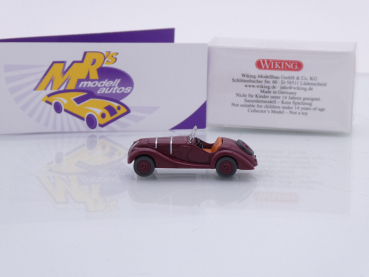 Preview: Wiking 0828 04 # BMW 328 Cabriolet Baujahr 1937-39 " weinrot " 1:87
