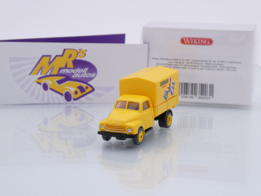 Wiking 0352 03 # Opel Blitz Pritschen-LKW Baujahr 1952-60 gelb " Dunlop " 1:87