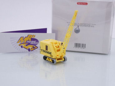 Preview: Wiking 0661 48 # Krupp Ardelt Raupenkran mit Abrissbirne 1959-65 " Toense " 1:87