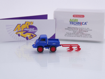 Preview: Wiking 0368 52 # Mercedes-Benz Unimog U 401 Baujahr 1953-56 " Agri Technica " 1:87