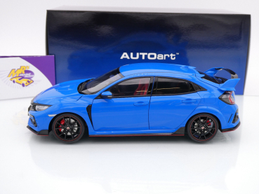 Preview: AUTOart 73224 # Honda Civic Type R FK8 Baujahr 2021 " Racing Blue / blau " 1:18