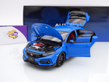 Preview: AUTOart 73224 # Honda Civic Type R FK8 Baujahr 2021 " Racing Blue / blau " 1:18