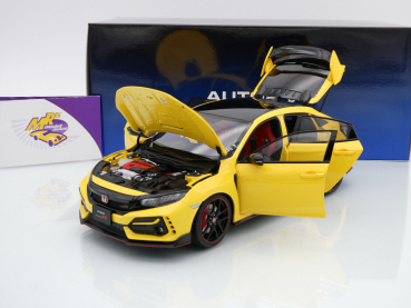 Preview: AUTOart 73225 # Honda Civic Type R FK8 Baujahr 2021 " Sunlight Yellow / gelb " 1:18