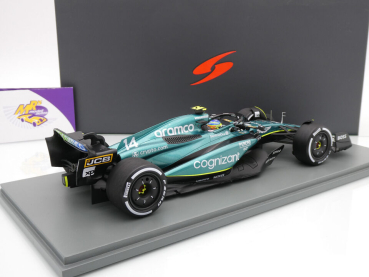 Preview: Spark 18S890 # Aston Martin AMR23 F1 #14 3rd Bahrain GP 2023 " Fernando Alonso " 1:18